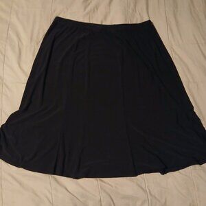 Notations Swing Midi Black Skirt Size XXL